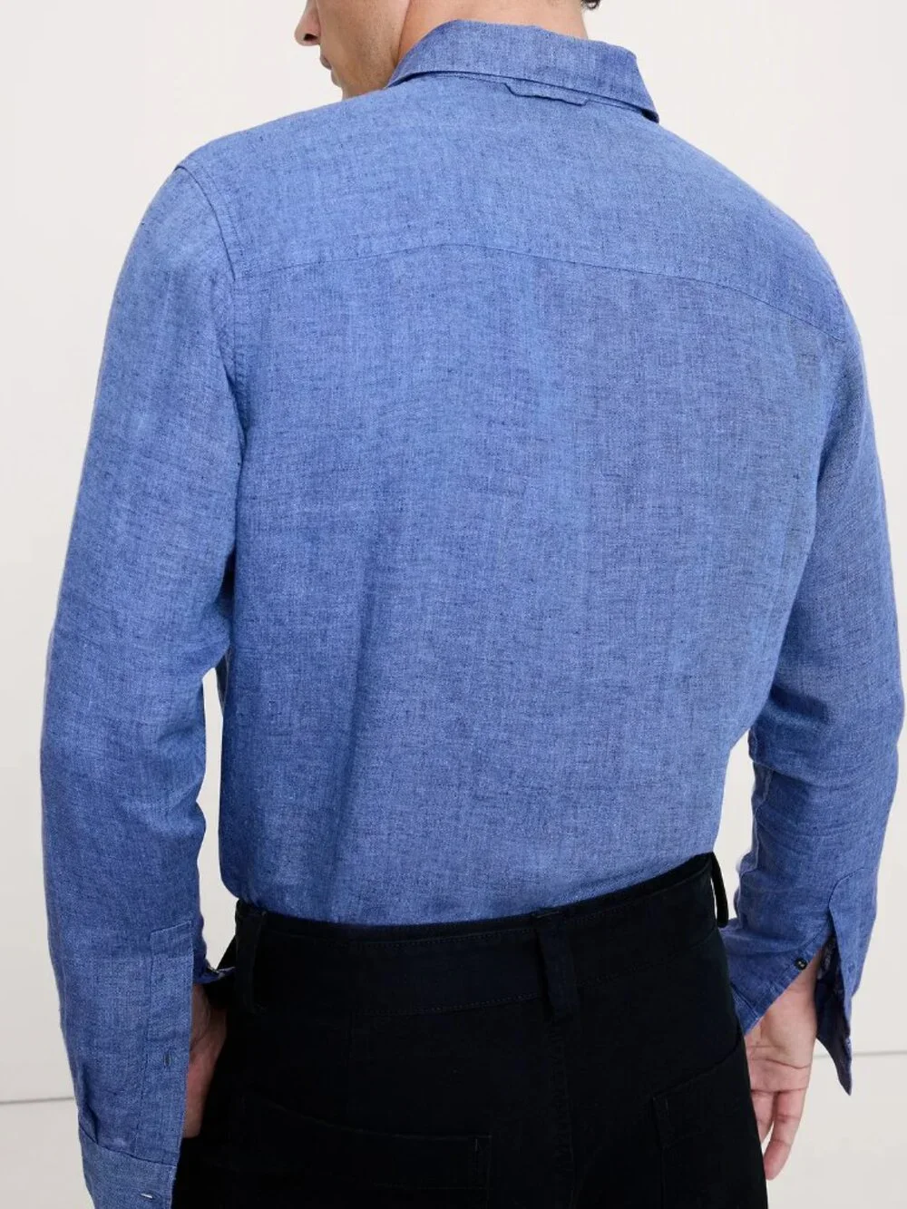 NWT Banana Republic Mens Bright Berry 100% Euro Linen Standard-Fit Shirt M